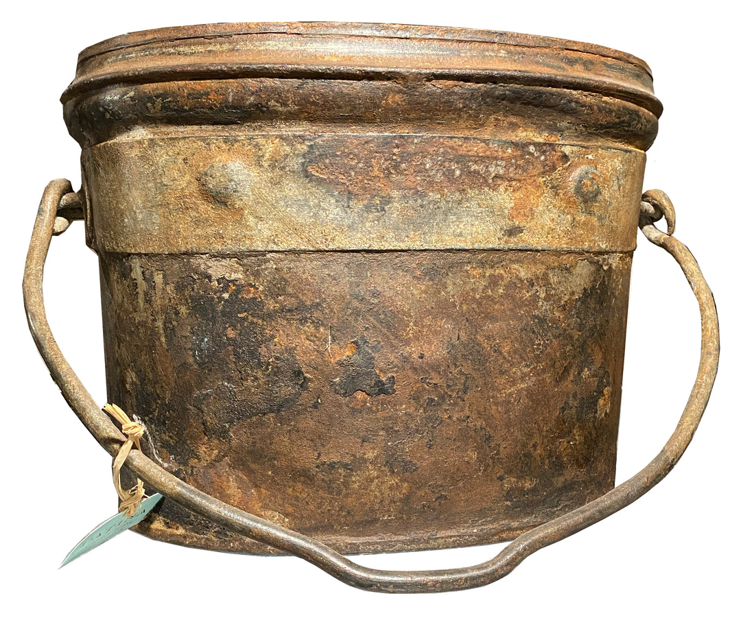 Vintage Asian Metal Wine Bucket