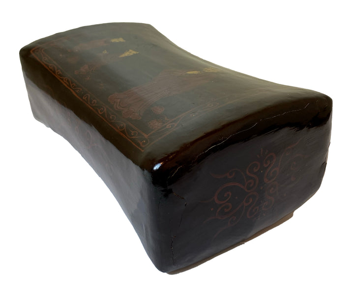 19th Century Chinese Lacquered Pillow Box