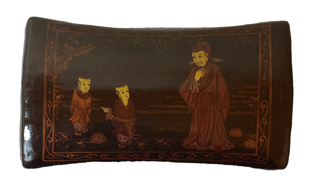 19th Century Chinese Lacquered Pillow Box