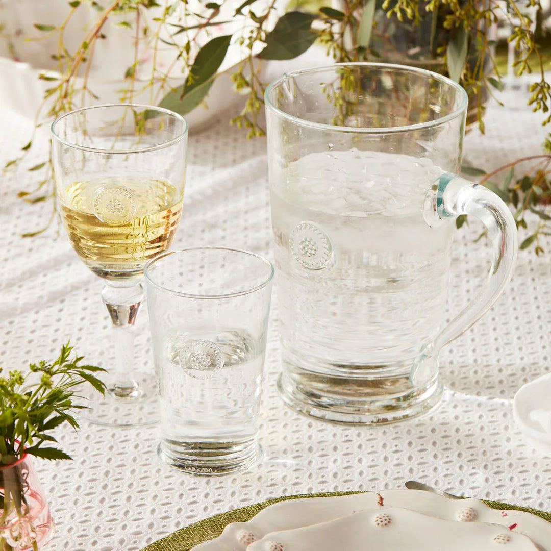 Berry & Thread Footed Glass Goblet