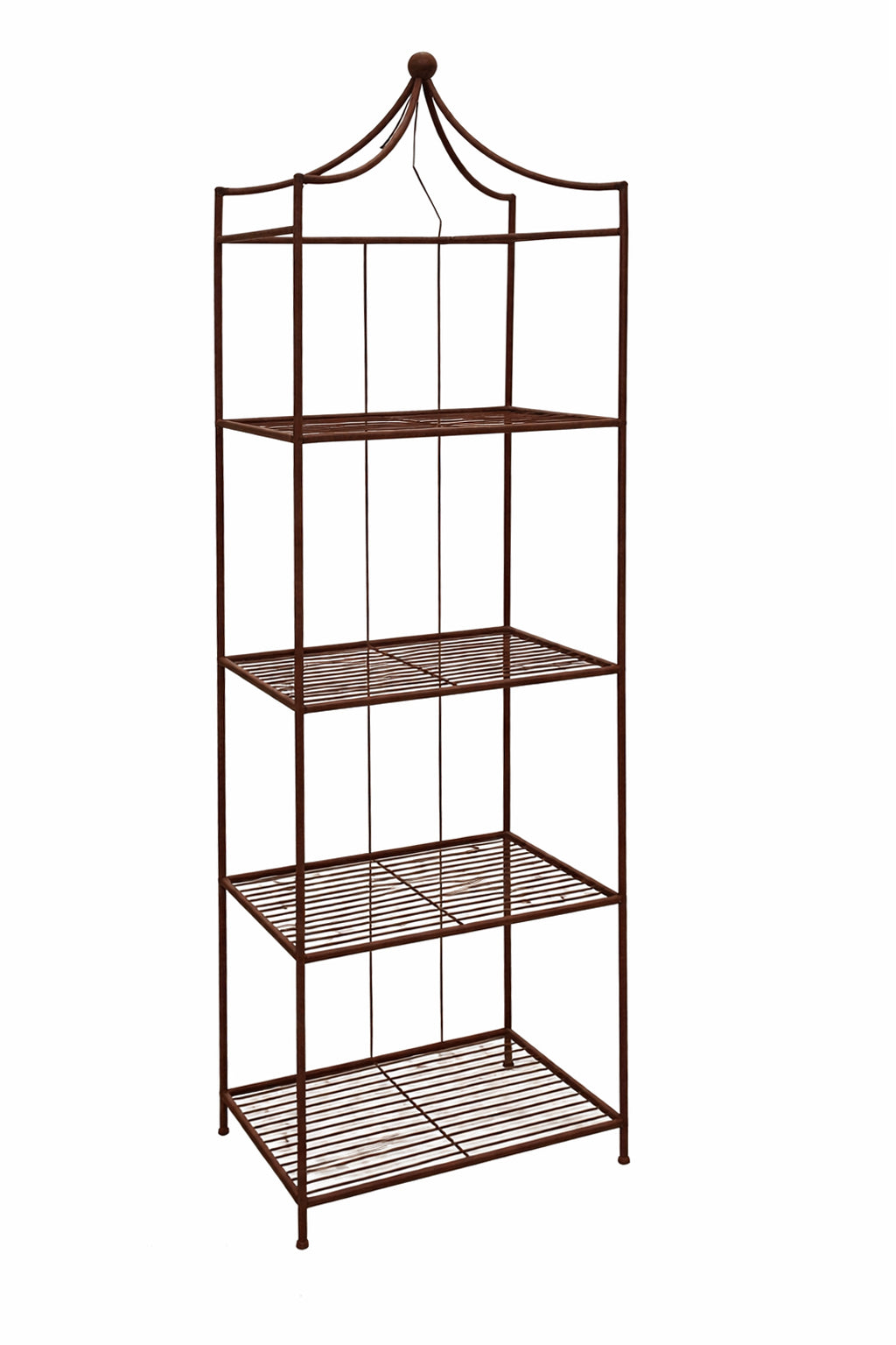 Square Iron Rack with Finial Top