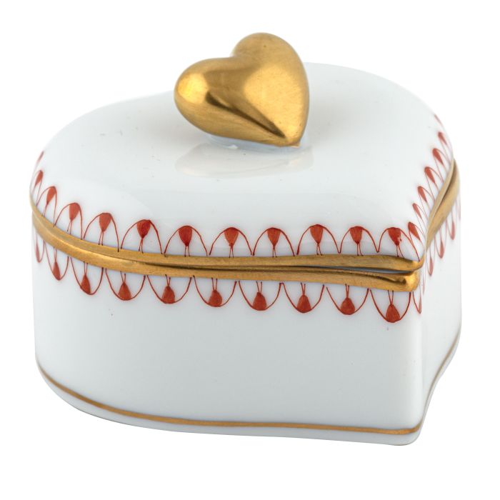 Herend Double Heart Box