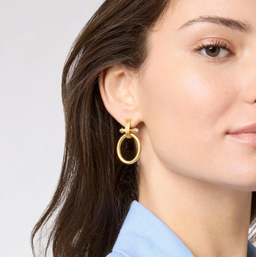 Bamboo Doorknocker Earrings