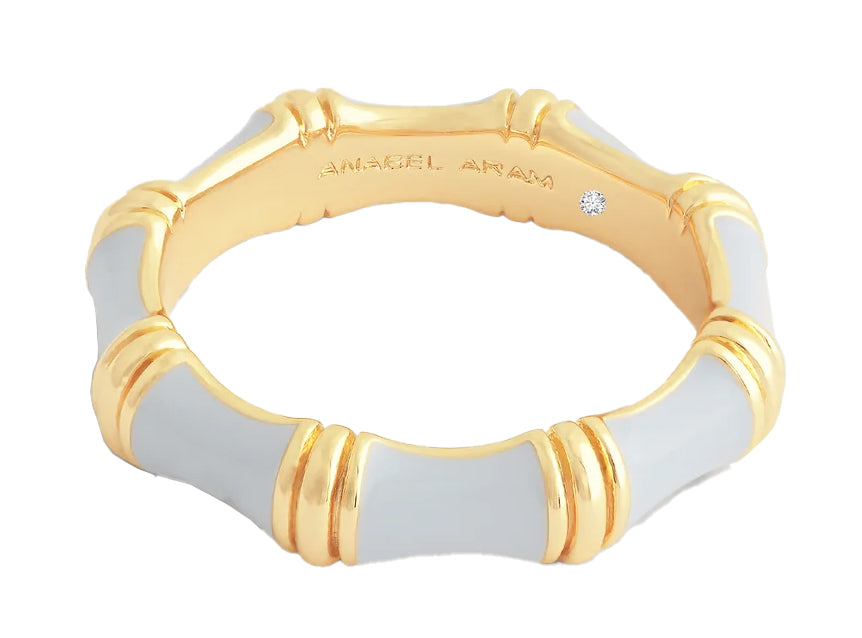 Bamboo Enameled Ring