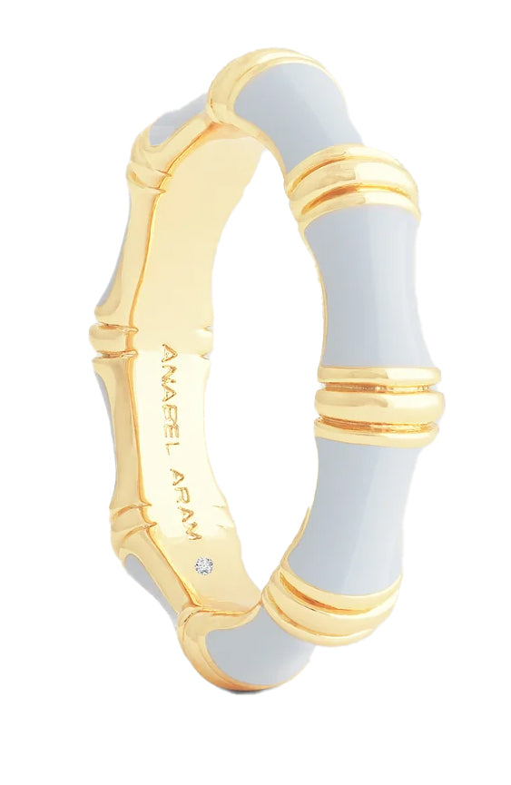 Bamboo Enameled Ring