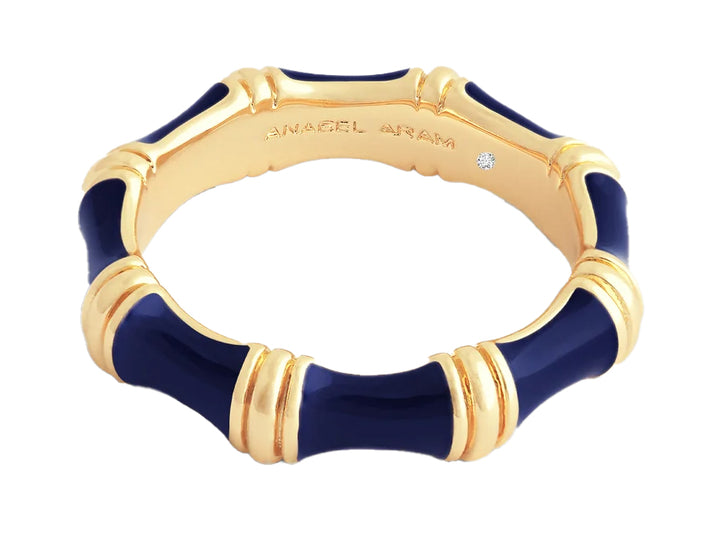 Bamboo Enameled Ring