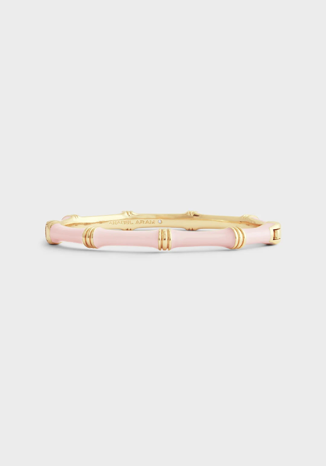 Bamboo Enameled Hinged Bangle