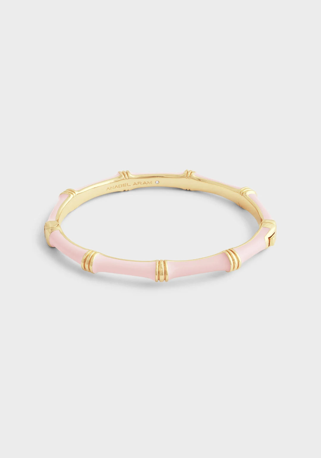 Bamboo Enameled Hinged Bangle