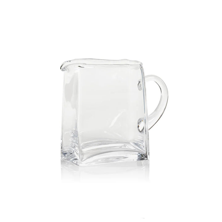 Beaufort Blown Glass Scissor Cut Pitcher