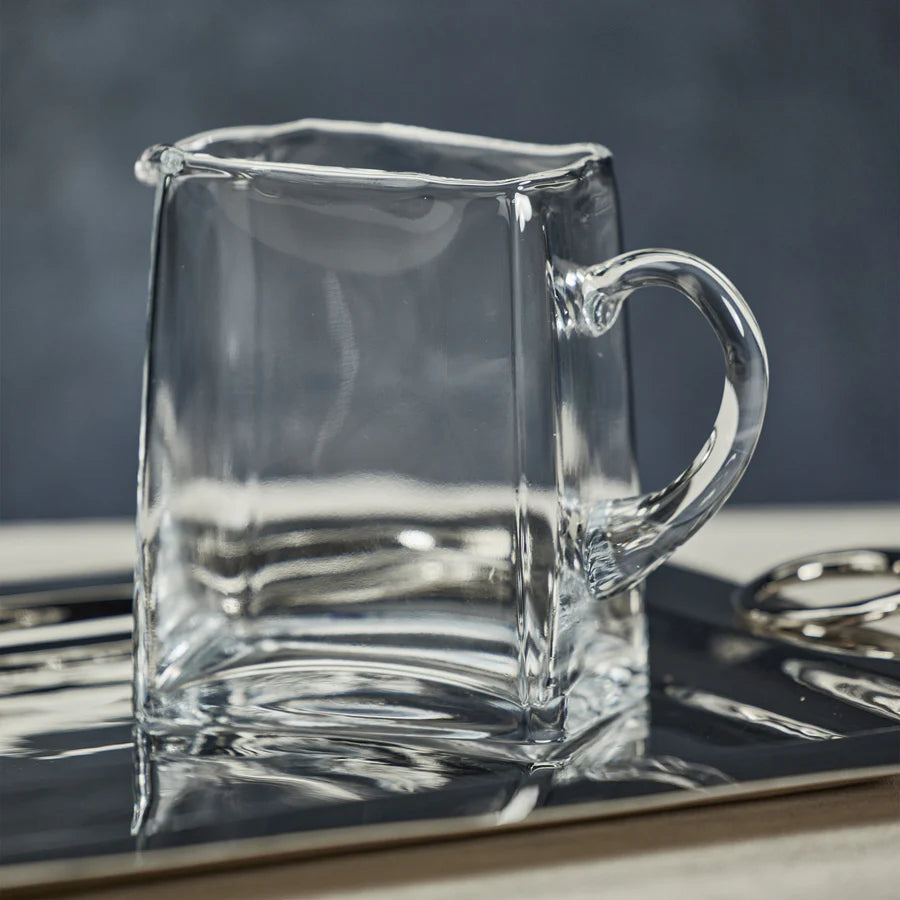 Beaufort Blown Glass Scissor Cut Pitcher