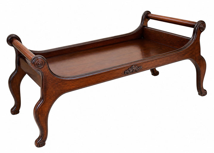 Vintage Mahogany Raised Serving Tray / Display Stand