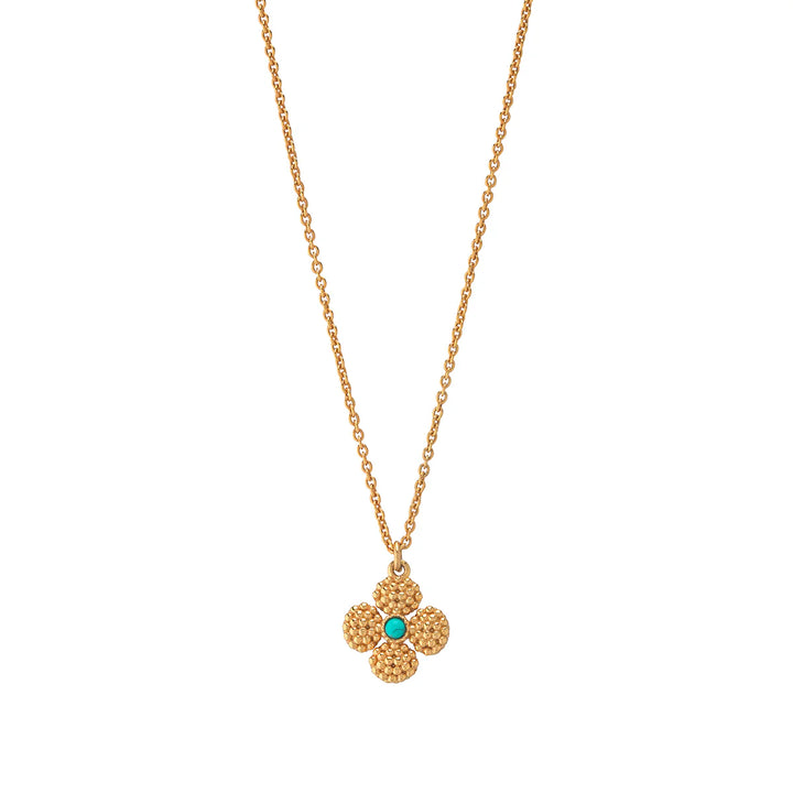 Berry Clover Double Sided Charm Necklace