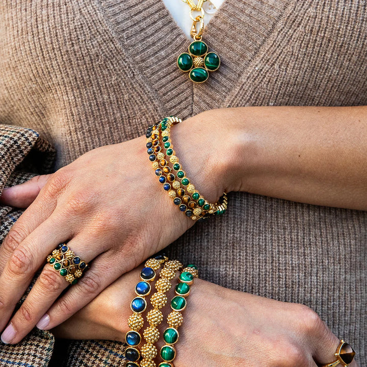 Berry Gem Petite Hinged Bangle