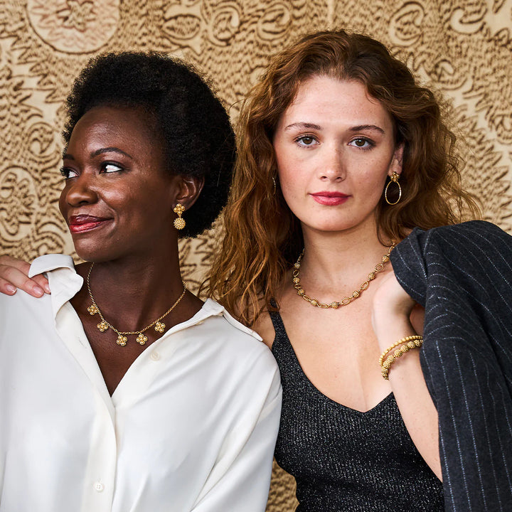 Berry Clover Teardrop Earrings