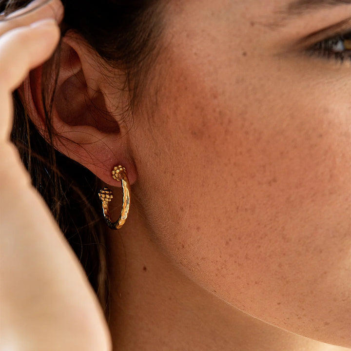 Berry Slice Hoop Earrings