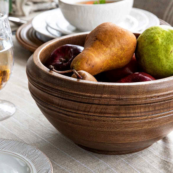 Bilbao Wood 12" Serving Bowl
