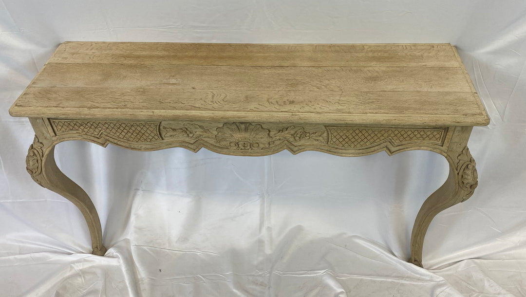 Bleached Oak Console Table