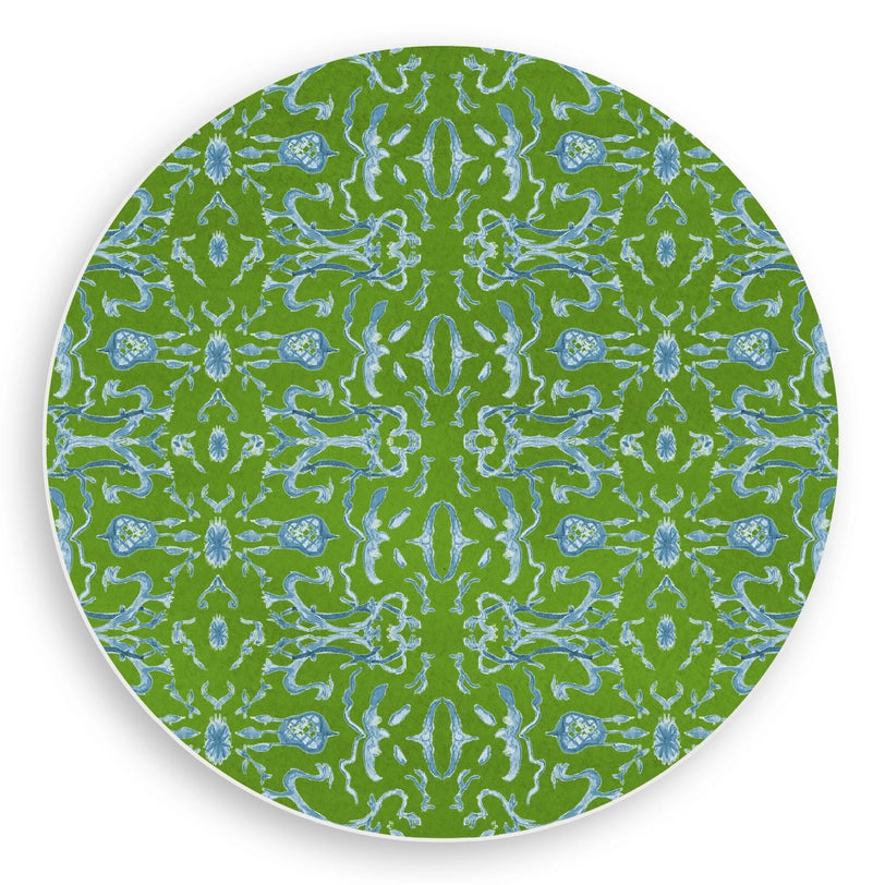Reversible Blue & Green Vinyl Placemat - Set/2
