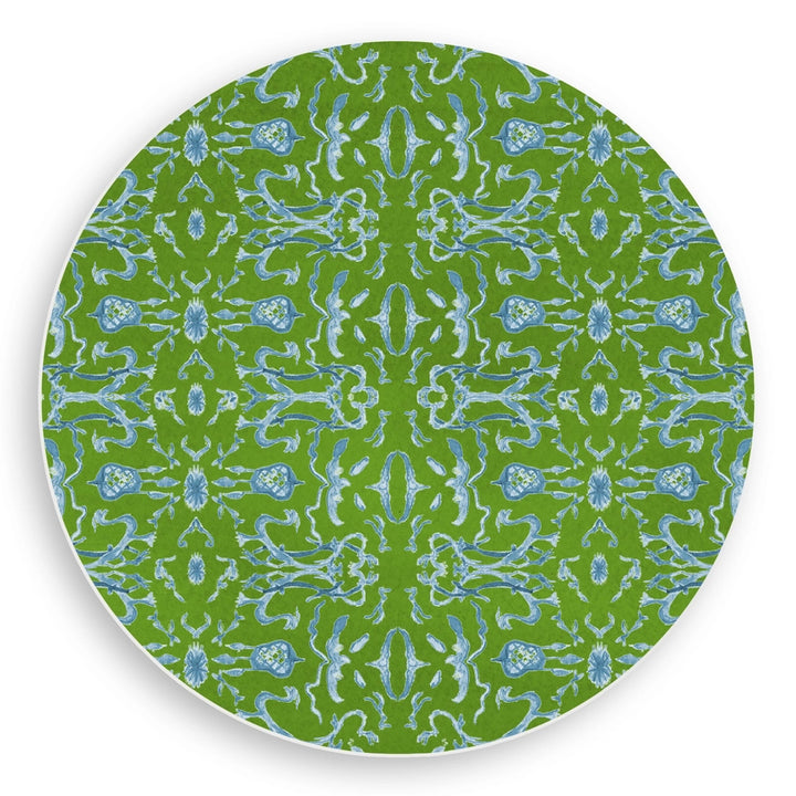 Reversible Blue & Green Vinyl Placemat - Set/2