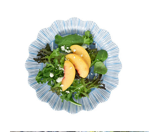 Cabana Stripe Melamine Dessert/Salad Plate - Set/4