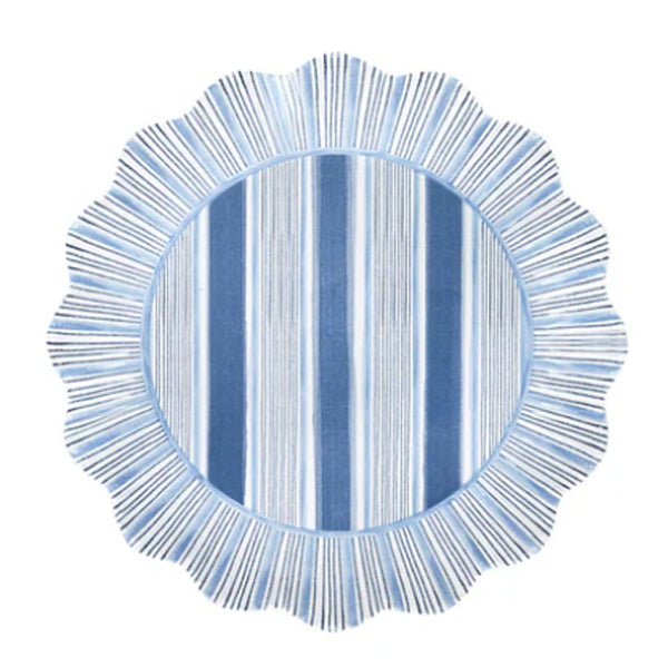 Cabana Stripe Melamine Dessert/Salad Plate - Set/4