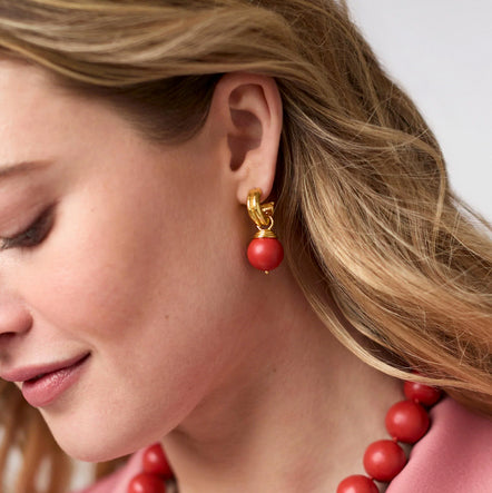 Bonbon Hoop and Charm Earrings