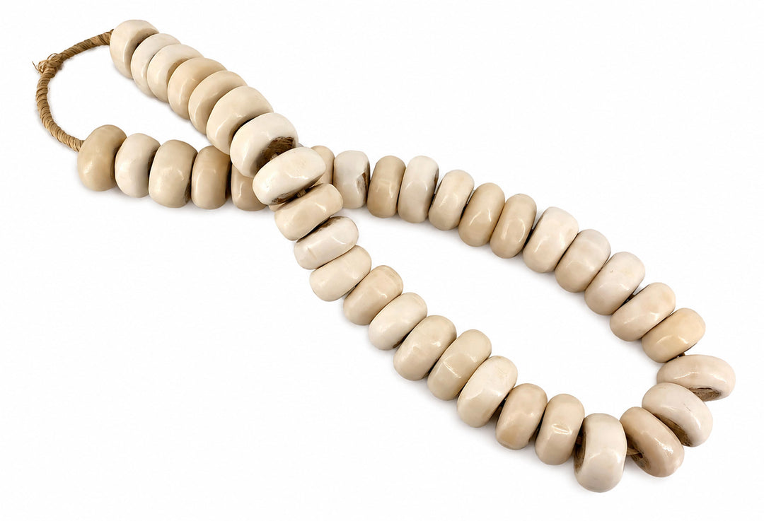 African Bone Bead Strand