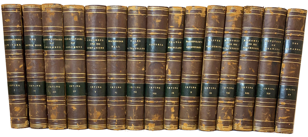 Book Set of 15 - Washington Irving c.1851