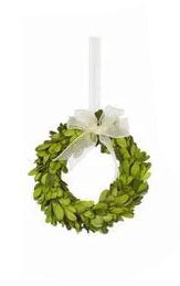 Boxwood Wreath with Ribbon