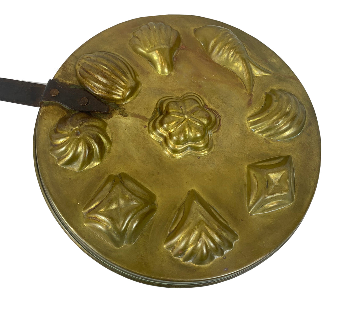 Vintage Brass Sponge Cake Mold