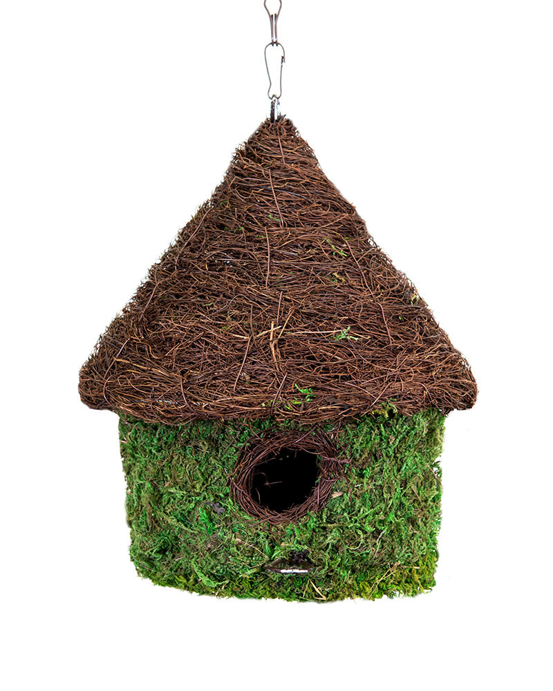 Woven Moss Bird House