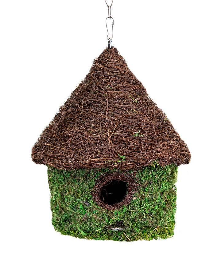 Woven Moss Bird House