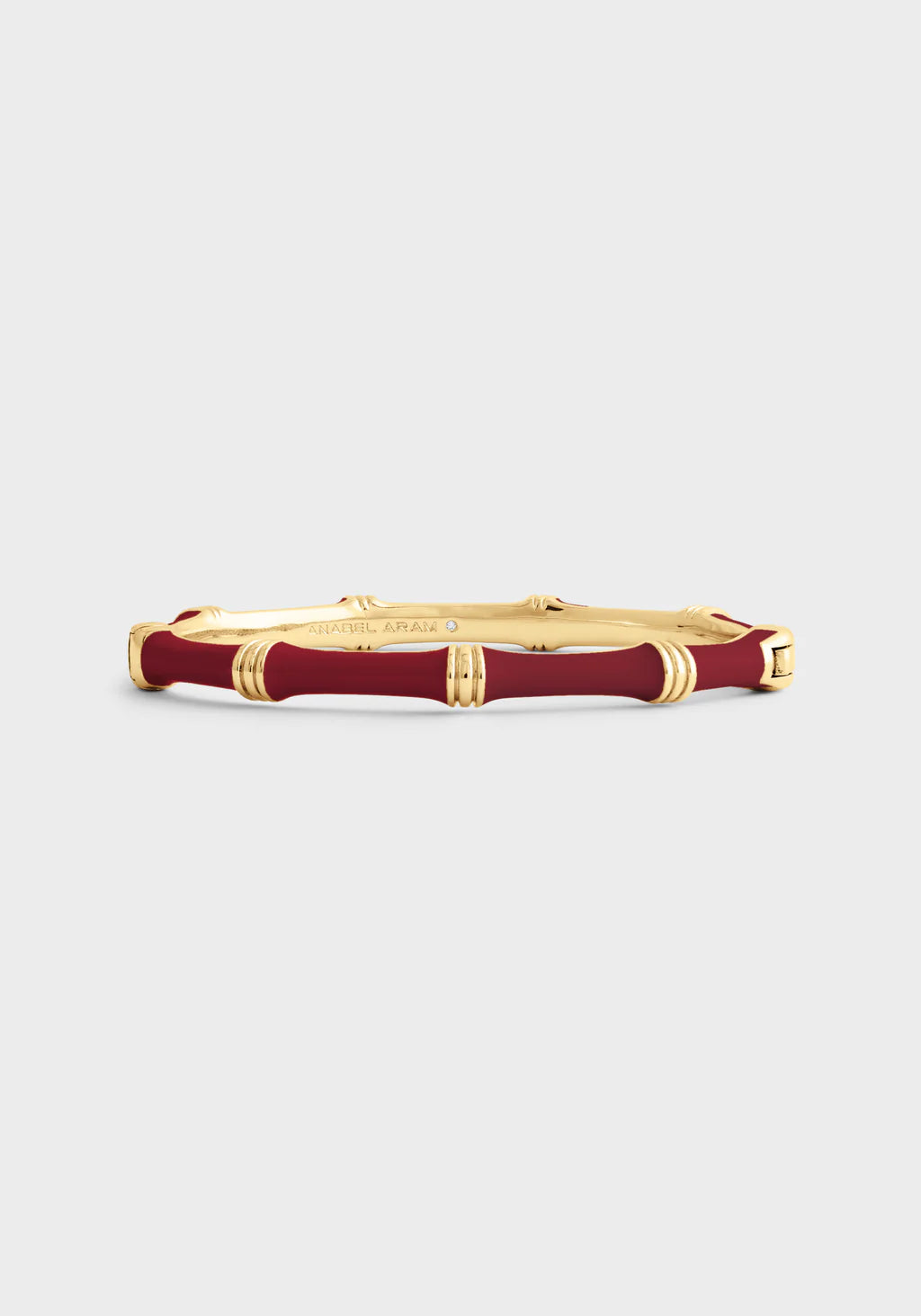 Bamboo Enameled Hinged Bangle