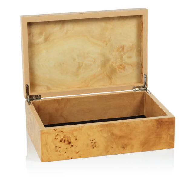 Leiden Burl Wood Design Box