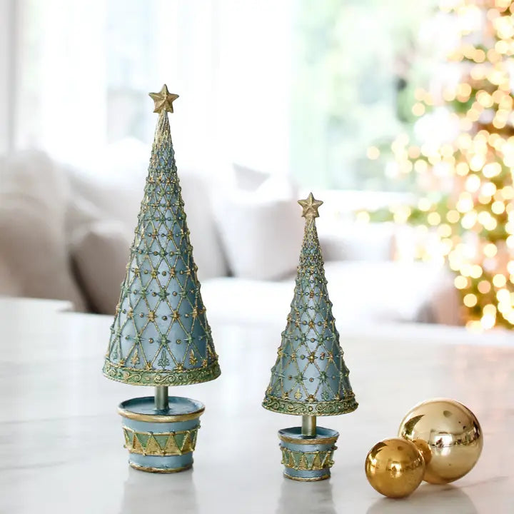 Fleur de Lis Tree with Drum Base