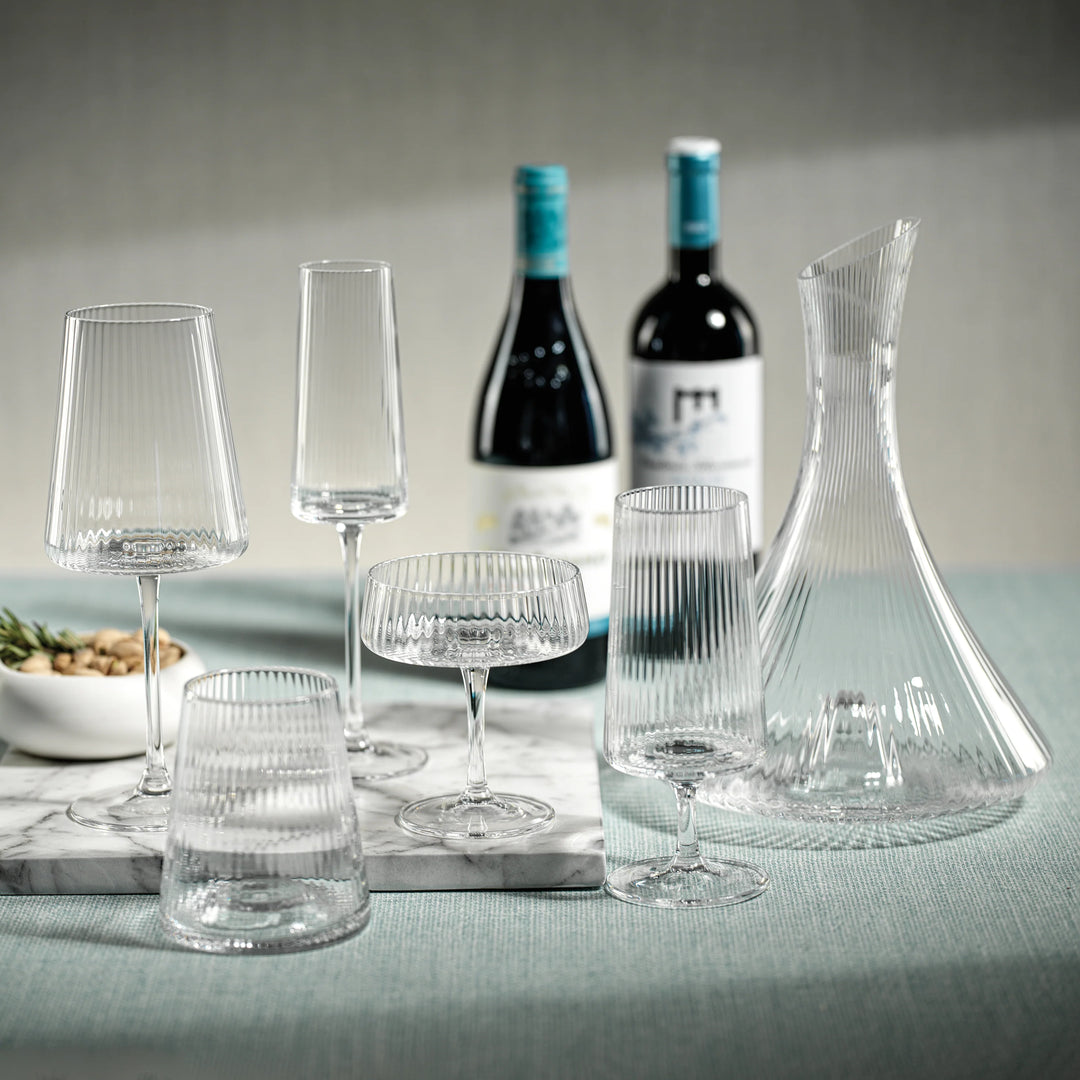 Bandol Fluted Textured Martini Glasses, Set of 2