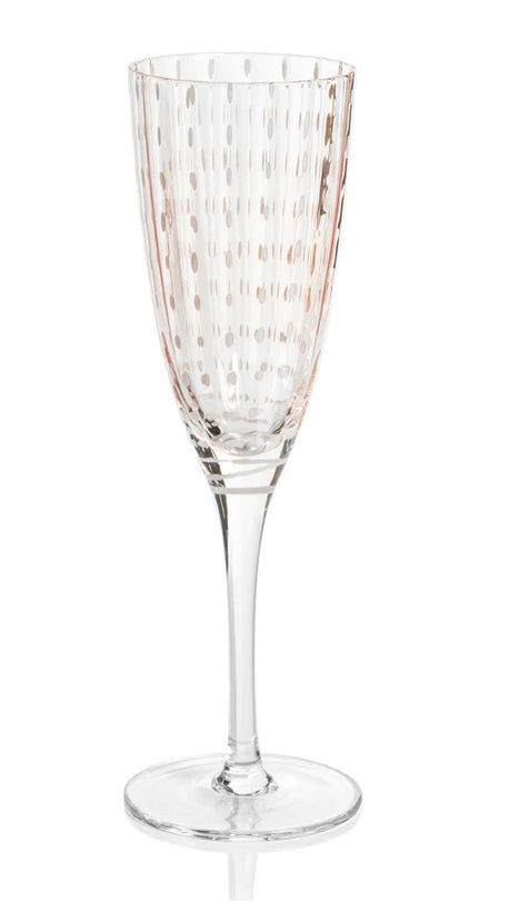 Pink Dot Champagne Flute SET/4