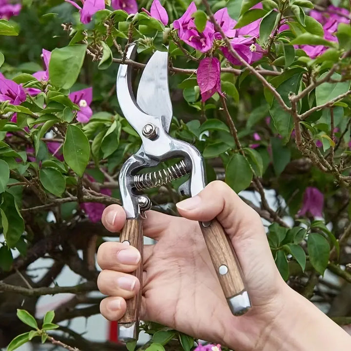 Wood Handle Garden Clippers