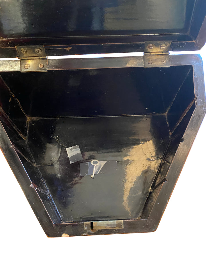 19th-Century Chinoiserie Papier-Mâché Stationery Box