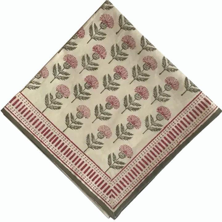 Block Printed Napkins Set of 6