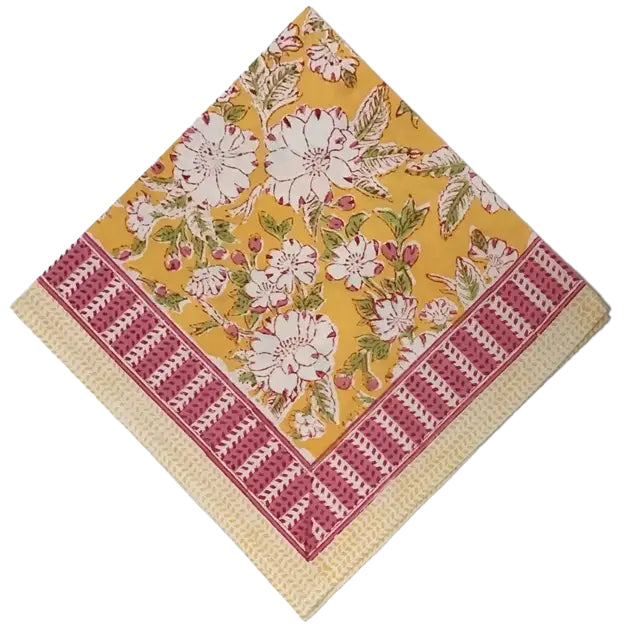 Block Printed Napkins Set of 6