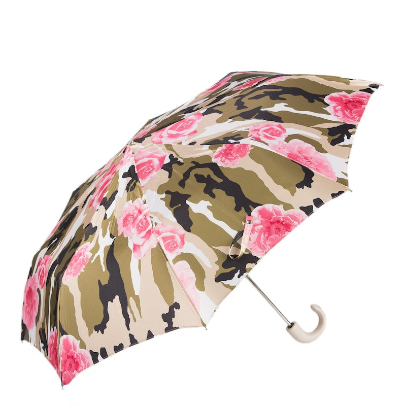 Folding Umbrella - Camo and Roses