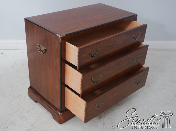 Pair of Cherry Campaign-Style Bachelor Chests