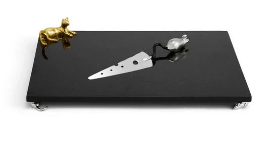 Cat & Mouse Large Cheeseboard with Knife