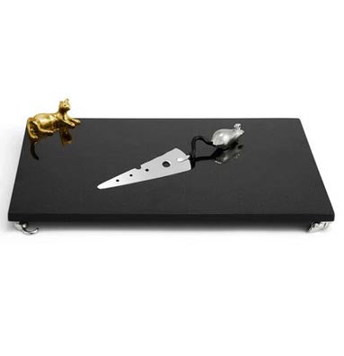 Cat & Mouse Large Cheeseboard with Knife