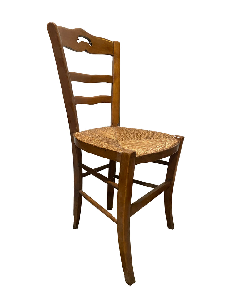 Set of 4 Antique French Fruitwood Chairs – c.1900