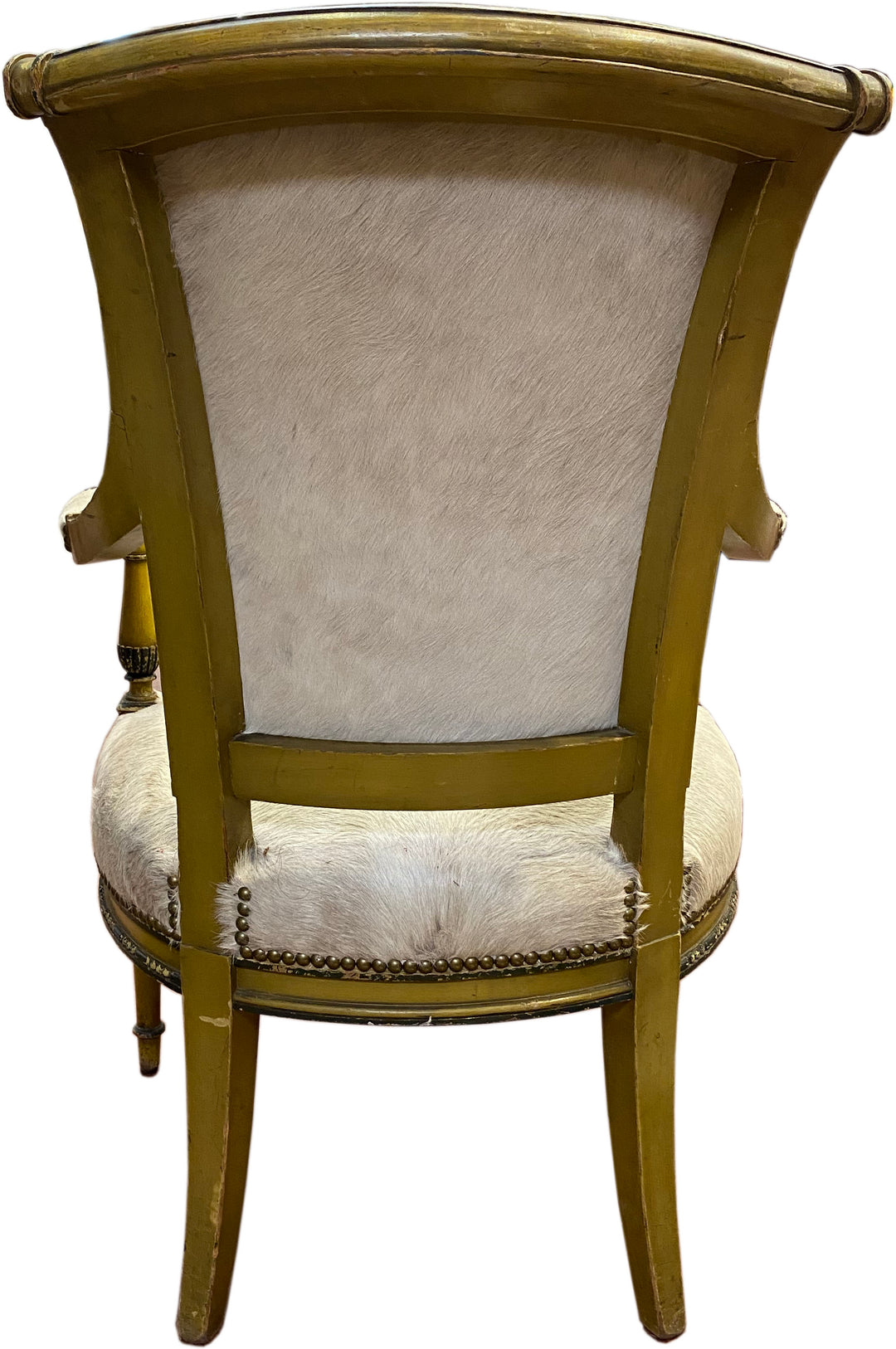 Vintage Neo-Classic Arm Chair in Hide