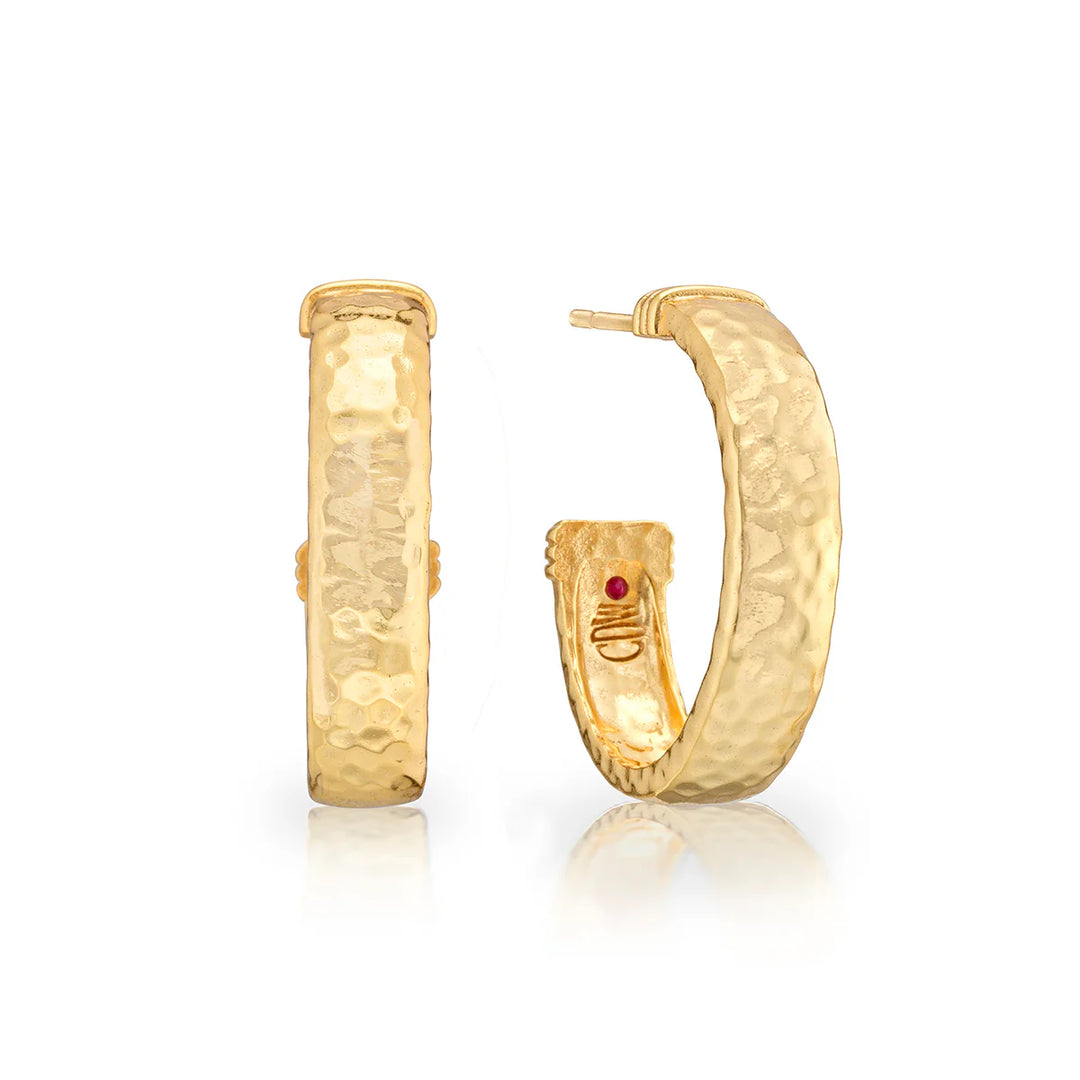 Cleopatra Classic Hoop Earrings - Gold