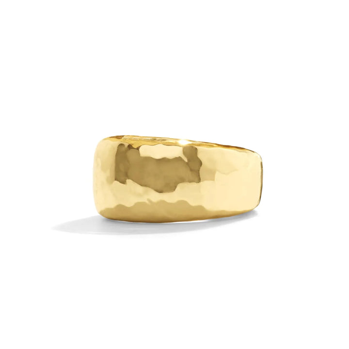 Cleopatra Ring Band in Hammered Gold