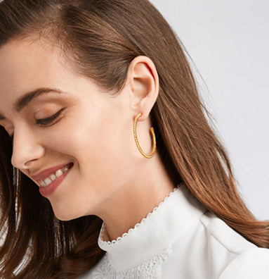 Colette Bead Hoop Earrings